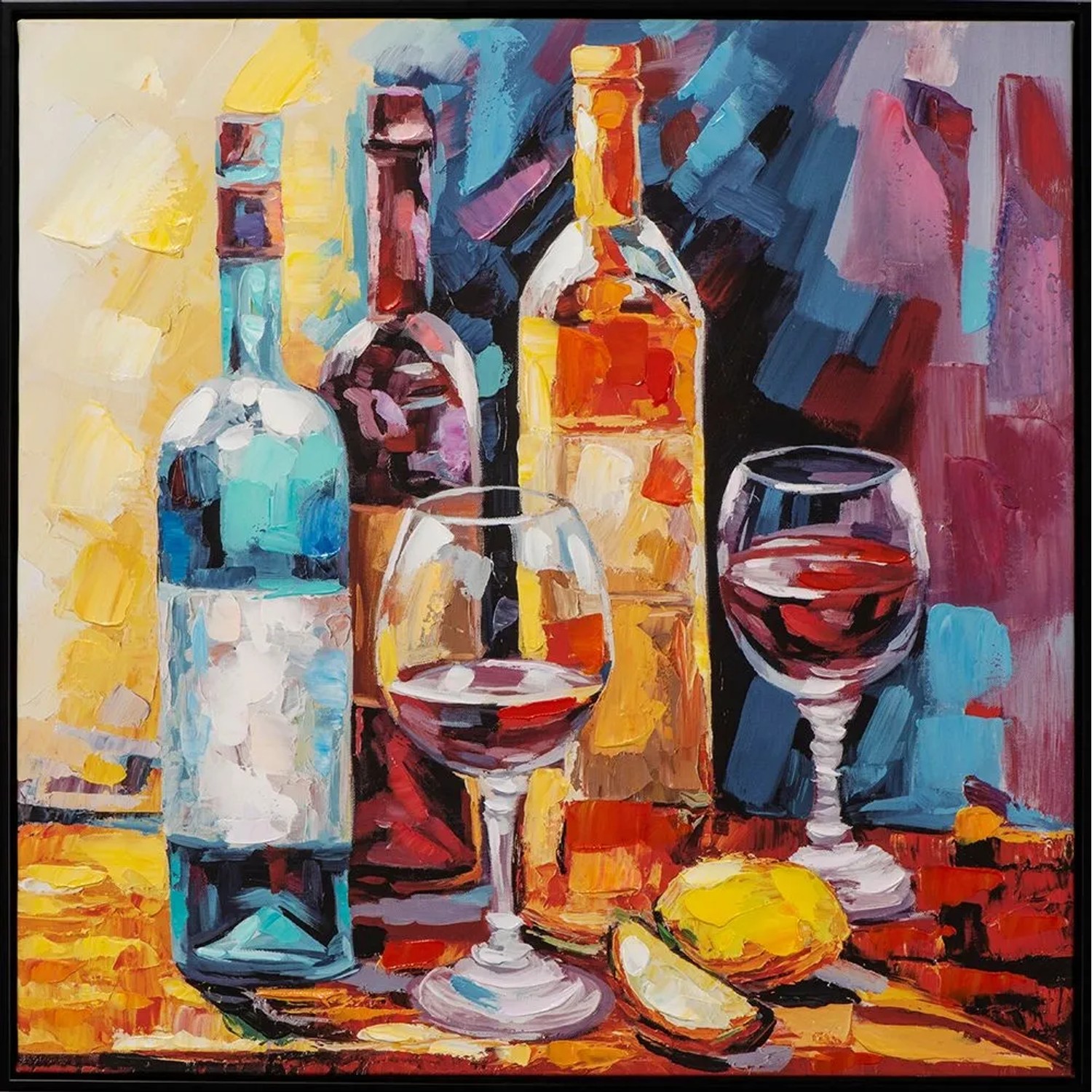 Art Universe Leinwandbild Weinlaune 62 x 62 cm