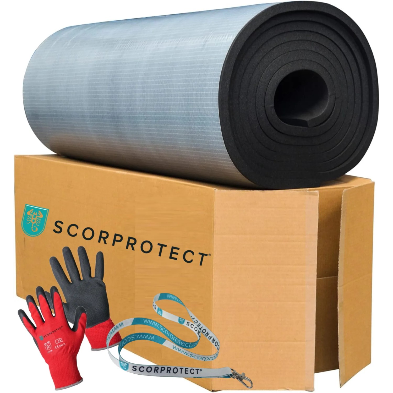 Scorprotect Kautschuk Platte Selbstklebend 19 MM In Original Qualität Isolierstärke 19 MM X 1 M X 6 M Mit Zubehör