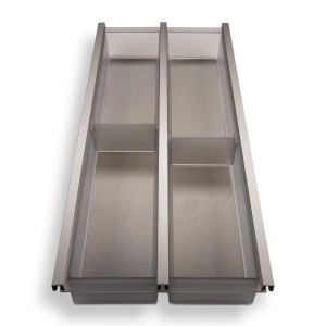 SOTECH Cuisio Besteckeinsatz 300 mm Höhe 55 mm Transluzent Graphitgrau