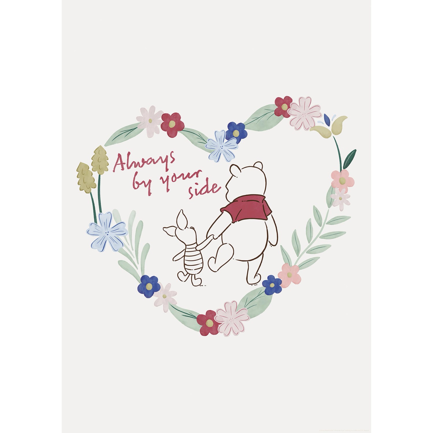 Komar Wandbild Disney Winnie the Pooh Always by Your Side 50 cm x 70 cm Bun günstig online kaufen