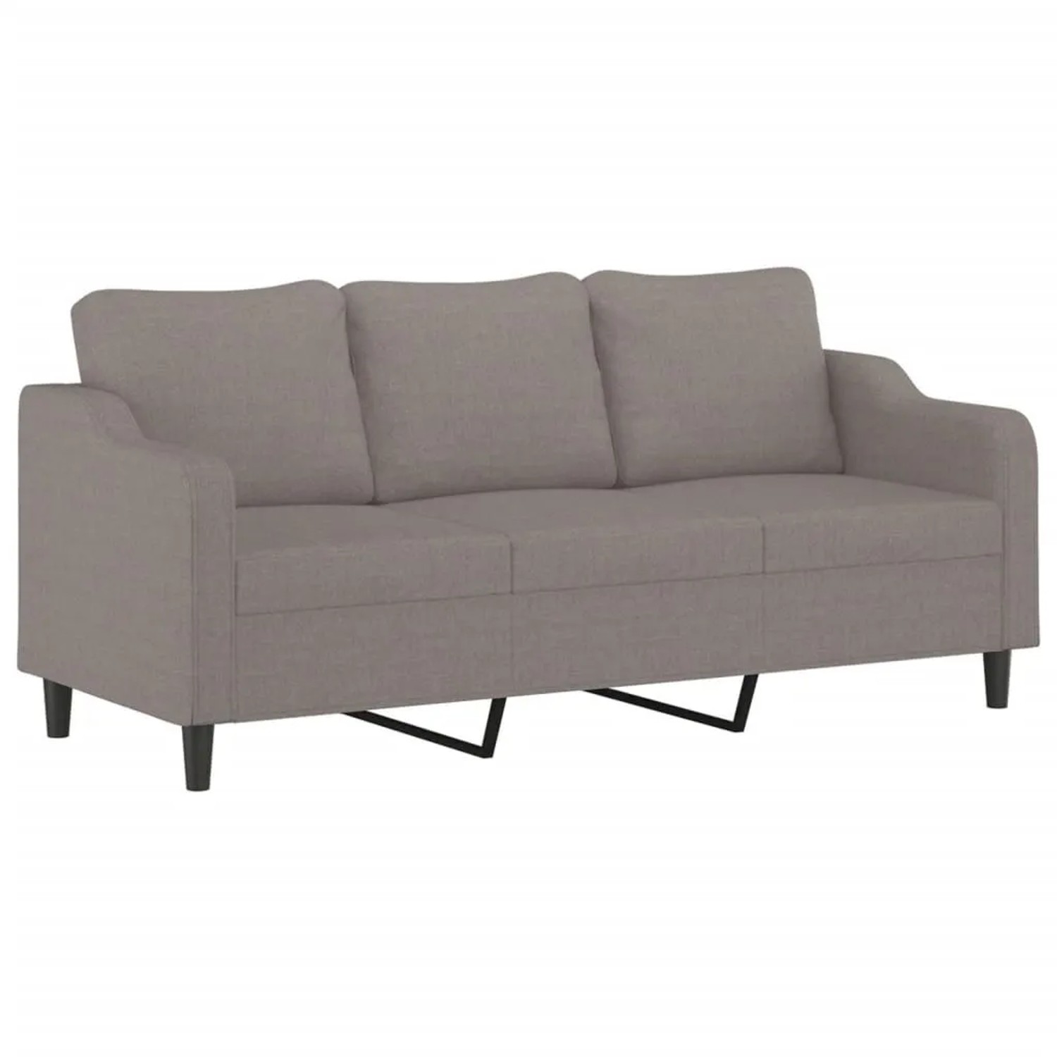 vidaXL 3-Sitzer-Sofa Taupe 180 cm Stoff 359374 günstig online kaufen