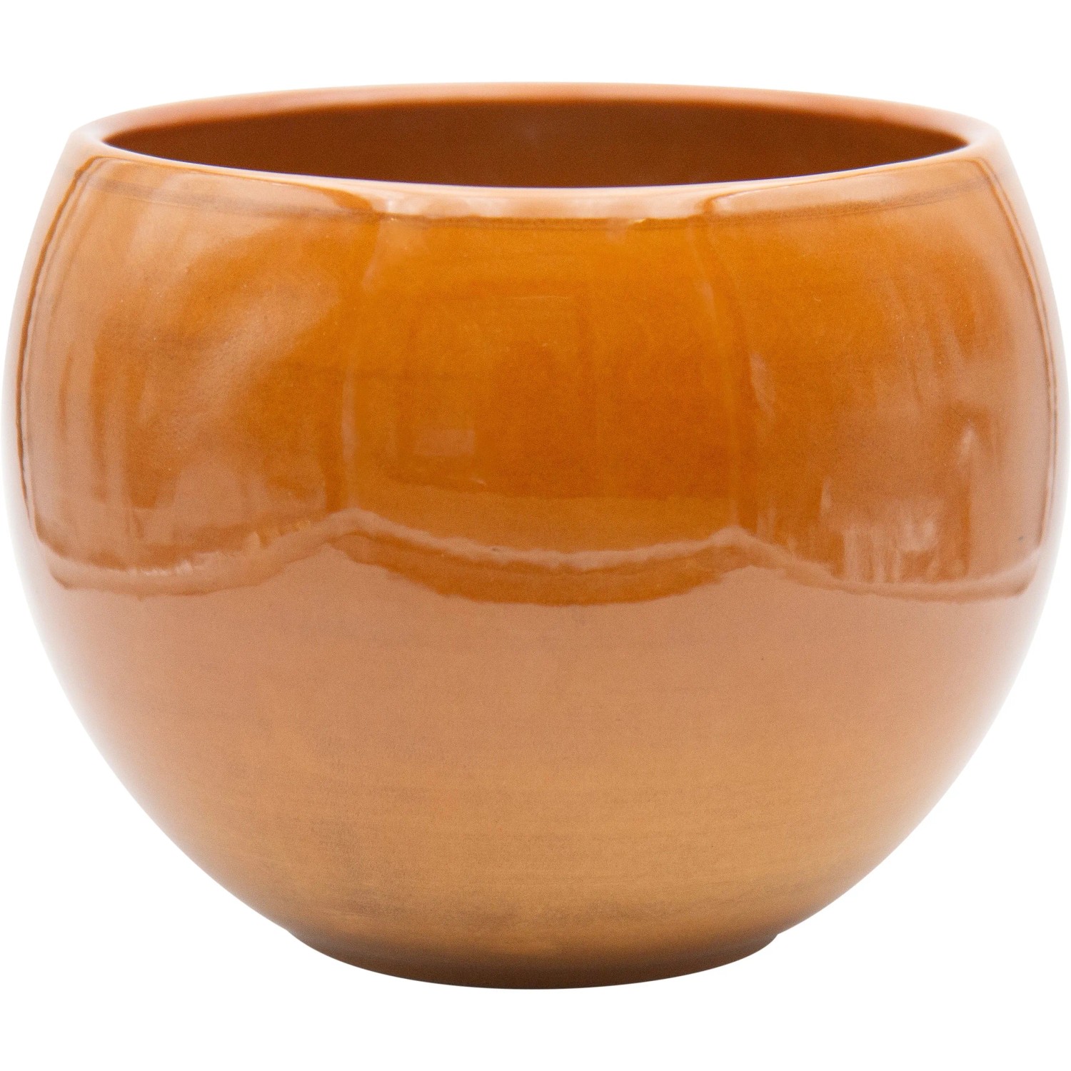 A.H.G. Blumentopf Keramik Luna Granit Rund 16,8 x 12,5 cm Orange kaufen bei OBI