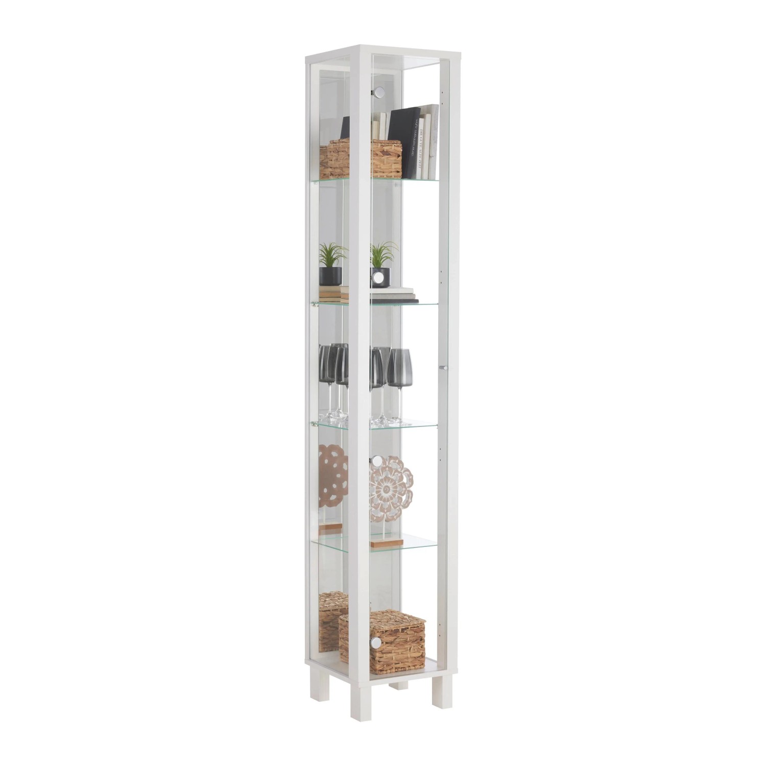 Mömax Vitrine Albi Weiß