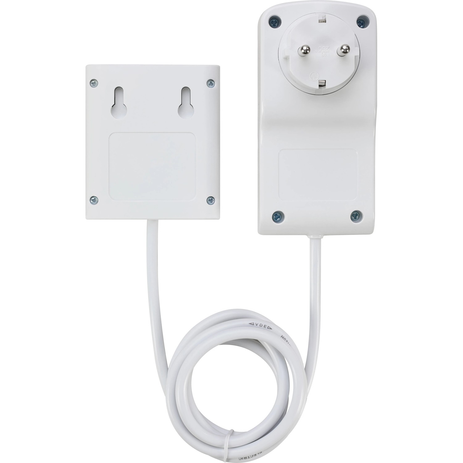 Energiekostenmessgerät mit Monitor, weiß, für Innenräume. Stromzähler zur Verbrauchskontrolle.