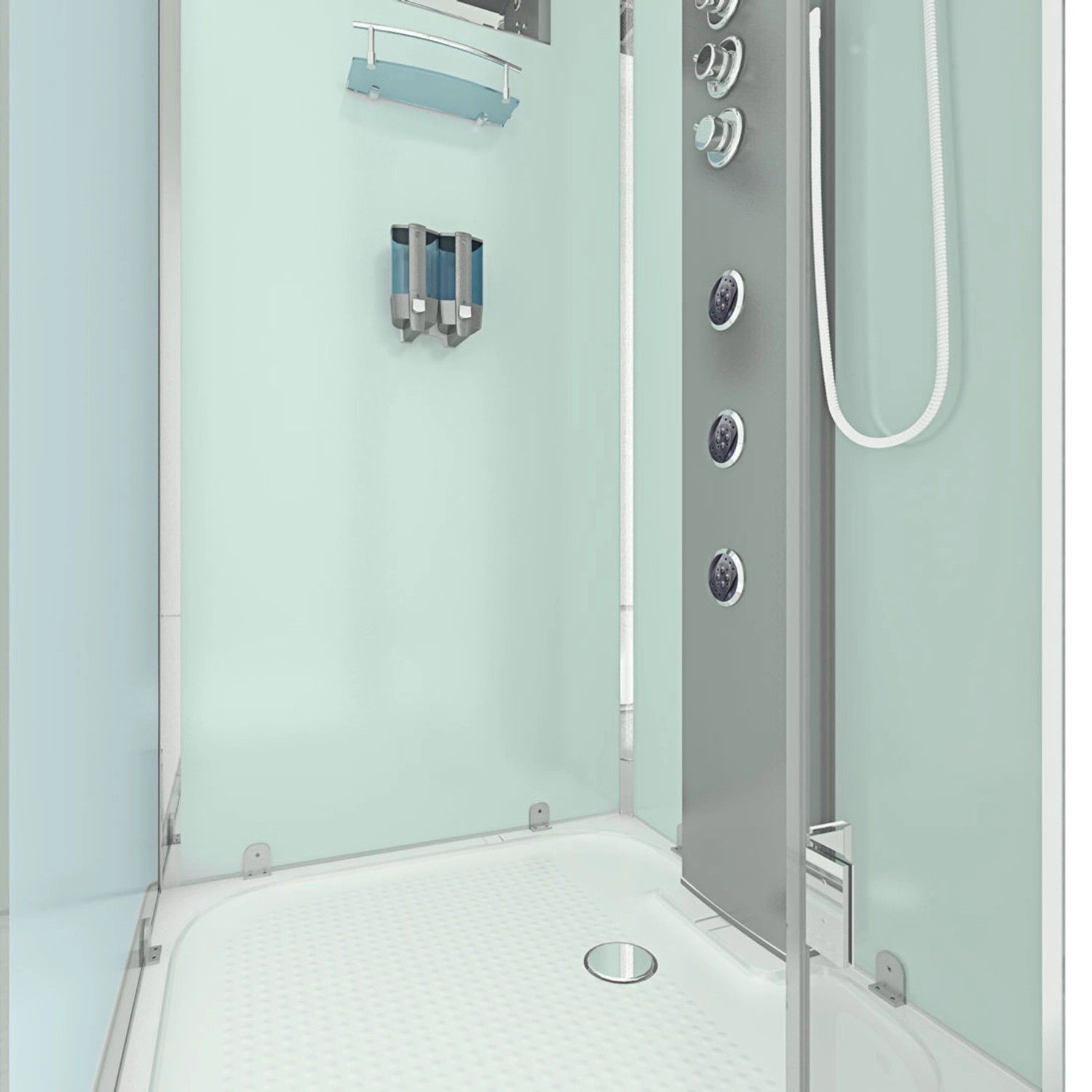 AquaVapore Duschkabine Komplettdusche D38-00R1 Fertigdusche Dusche ...