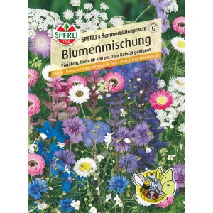 Samenpackung Sperli Sommerblütenpracht: Bunte Blumenmischung für Beet und Schnittblumen.