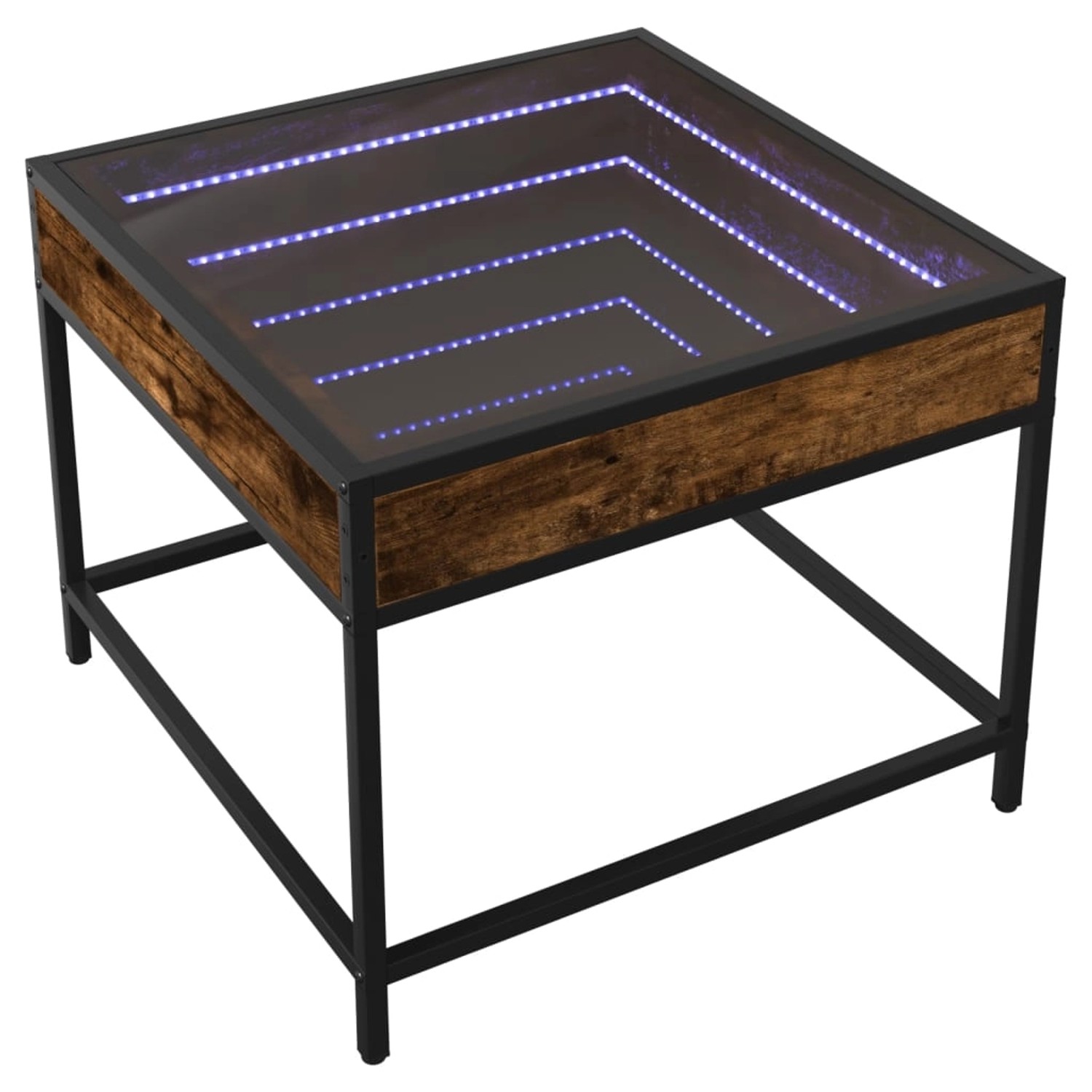 vidaXL Couchtisch mit Infinity-LED Räuchereiche 50x50x41 cm 847679 günstig online kaufen