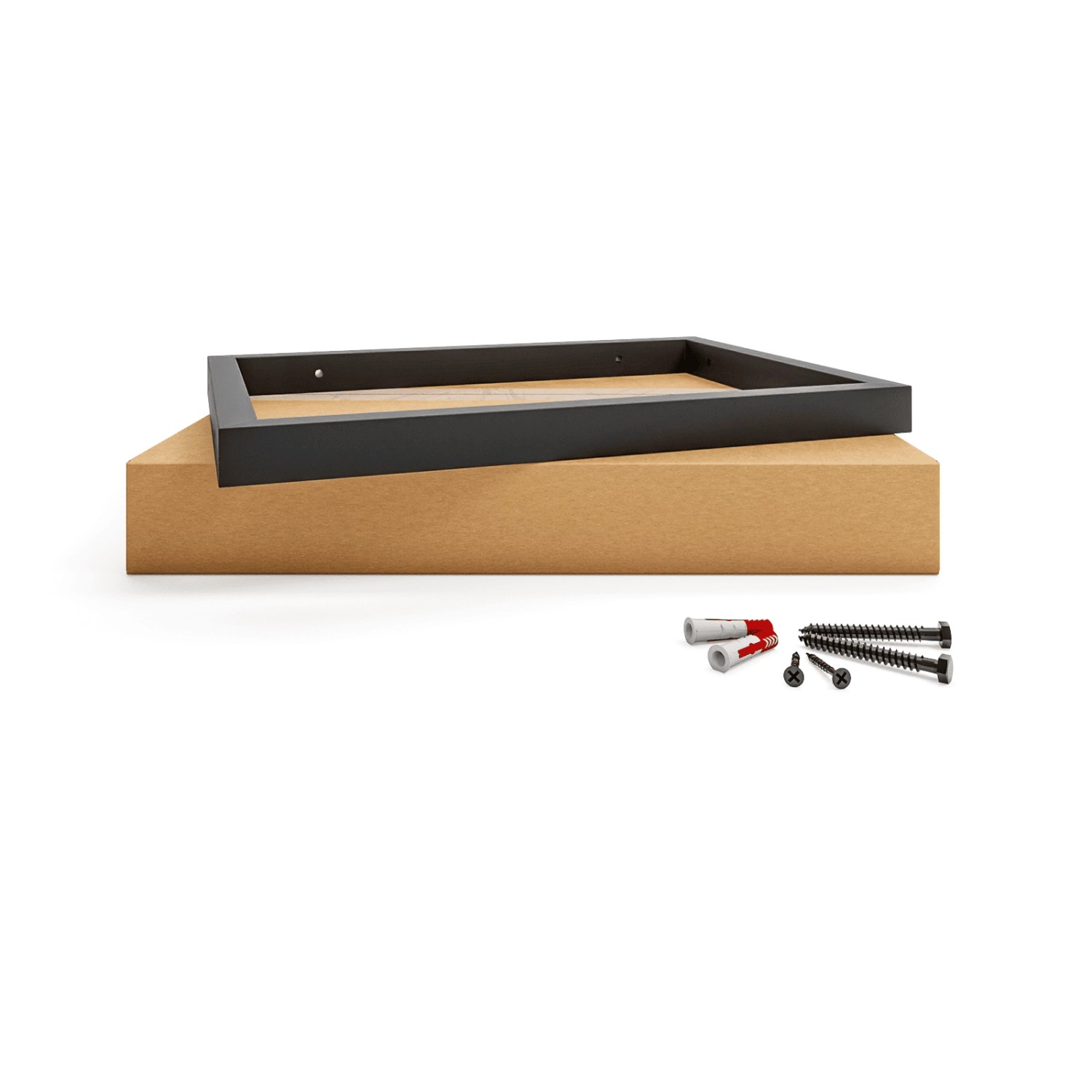 HEVVA Waschtischhalterung REUSS 50 cm Tief 1 Halter Schwarz_2