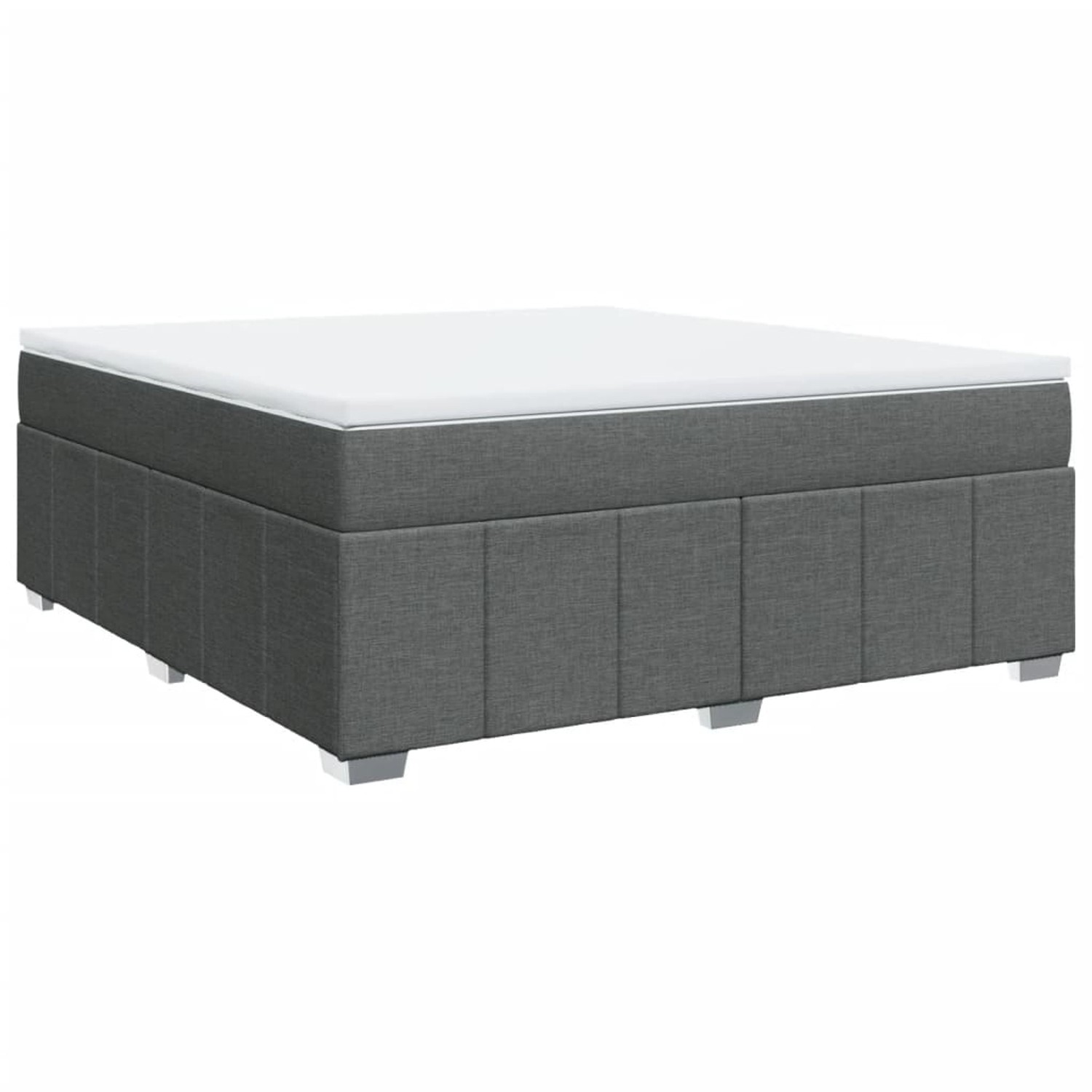 vidaXL Boxspringbett mit Matratze Dunkelgrau 180x200 cm Stoff 3285492 günstig online kaufen