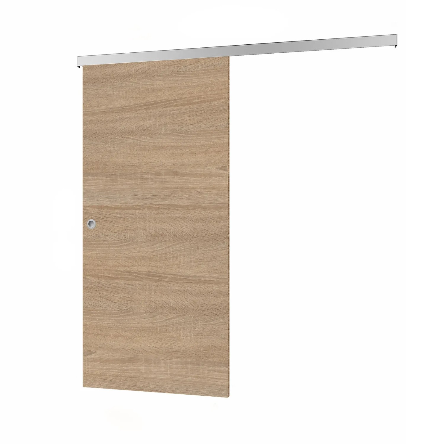 inova Holzschiebetür Wildeiche 880 x 2035 mm Komplettset mit Griffmuschel günstig online kaufen