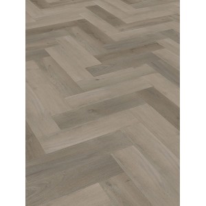 Check One Click-Vinylboden Lausitz Eiche Herringbone im Fischgrätmuster