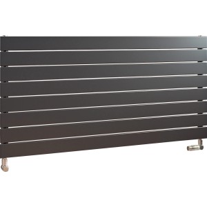 Ximax Raumheizkörper P1, horizontal, anthrazit, 595x1200mm, 761 Watt. Heizkörper mit horizontalen Paneelen.