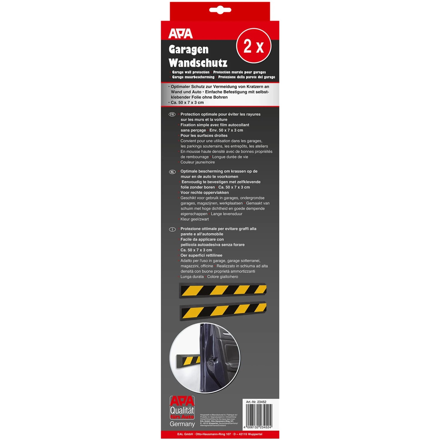 APA garages wall protection straight