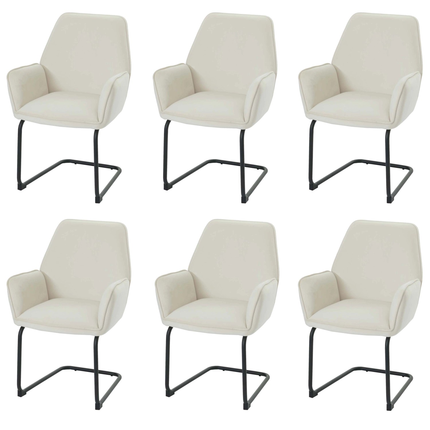 MCW Freischwinger G67 6er-Set Creme-Beige günstig online kaufen