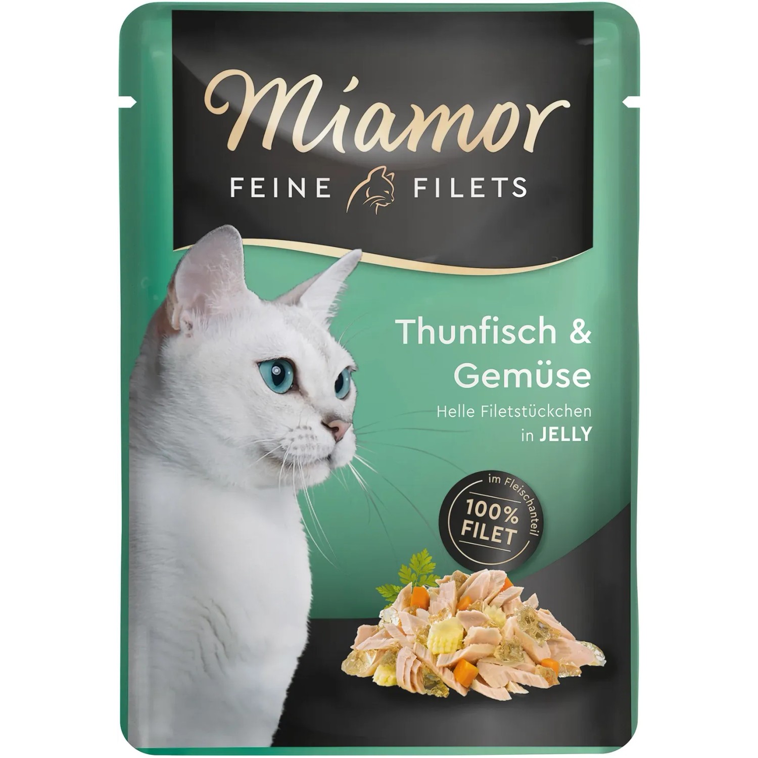 Miamor Katzen-Nassfutter Feine Filets in Jelly Thunfisch und Gemüse 100 g