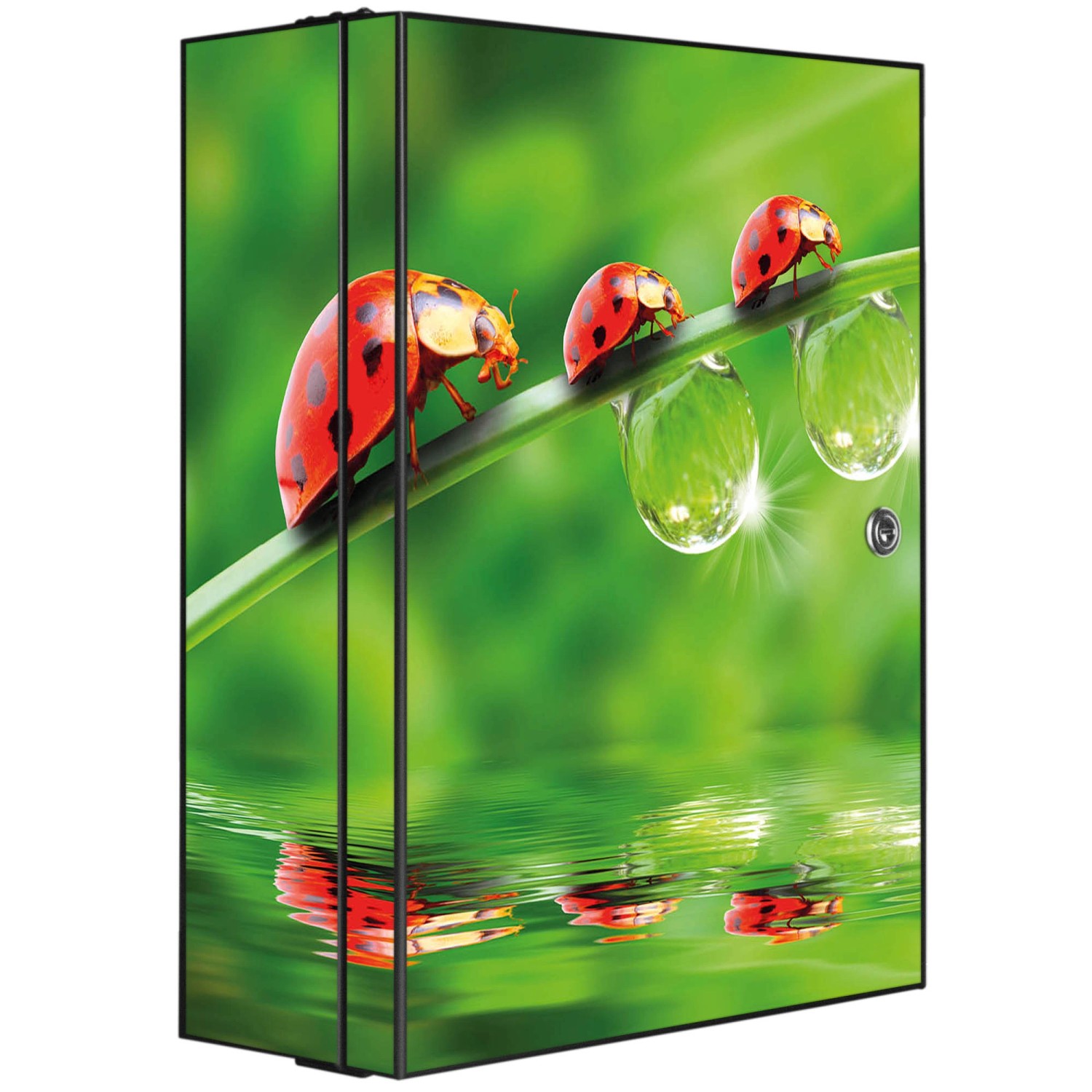 Banjado XXL Medizinschrank Abschliessbar 35x46x15cm Arzneischrank Anthrazit günstig online kaufen