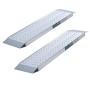 2 graue TRUTZHOLM Alu Auffahrrampen, 150x28cm, Traglast 540kg, Zubehör für Autoanhänger.