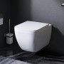 Weißes, spülrandloses AM.PM Wand-WC mit Softclose-Sitz, Modell Gem CGA1700SC.