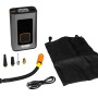 Eufab Mini-Kompressor, aufladbar, mit Zubehör und Tasche für Pannenhilfe.