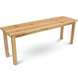 Holz4home Gartenbank aus Tannenholz, naturbelassene Holzbank für den Garten.