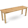 Holz4home Gartenbank aus Tannenholz, naturbelassene Holzbank für den Garten.