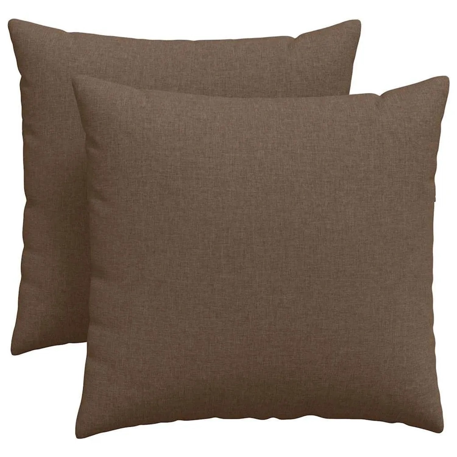 vidaXL Sofakissen 2 Stück Braun 45 x 45 cm Stoff 42013915