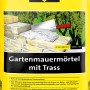 Sakret Gartenmauermörtel mit Trass, 25 kg Sack, gelb. Mauermörtel für Natursteine, Betonsteine und Glasbausteine.