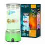Eglo LED-Wasserleuchte Aqua mit schwebenden Fischen, RGB-Beleuchtung, silber-transparent. Ideal als LED-Tischleuchte.