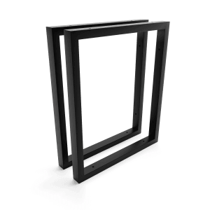 HEVVA Waschtischhalterung REUSS 35 cm Tief 2er Set Schwarz