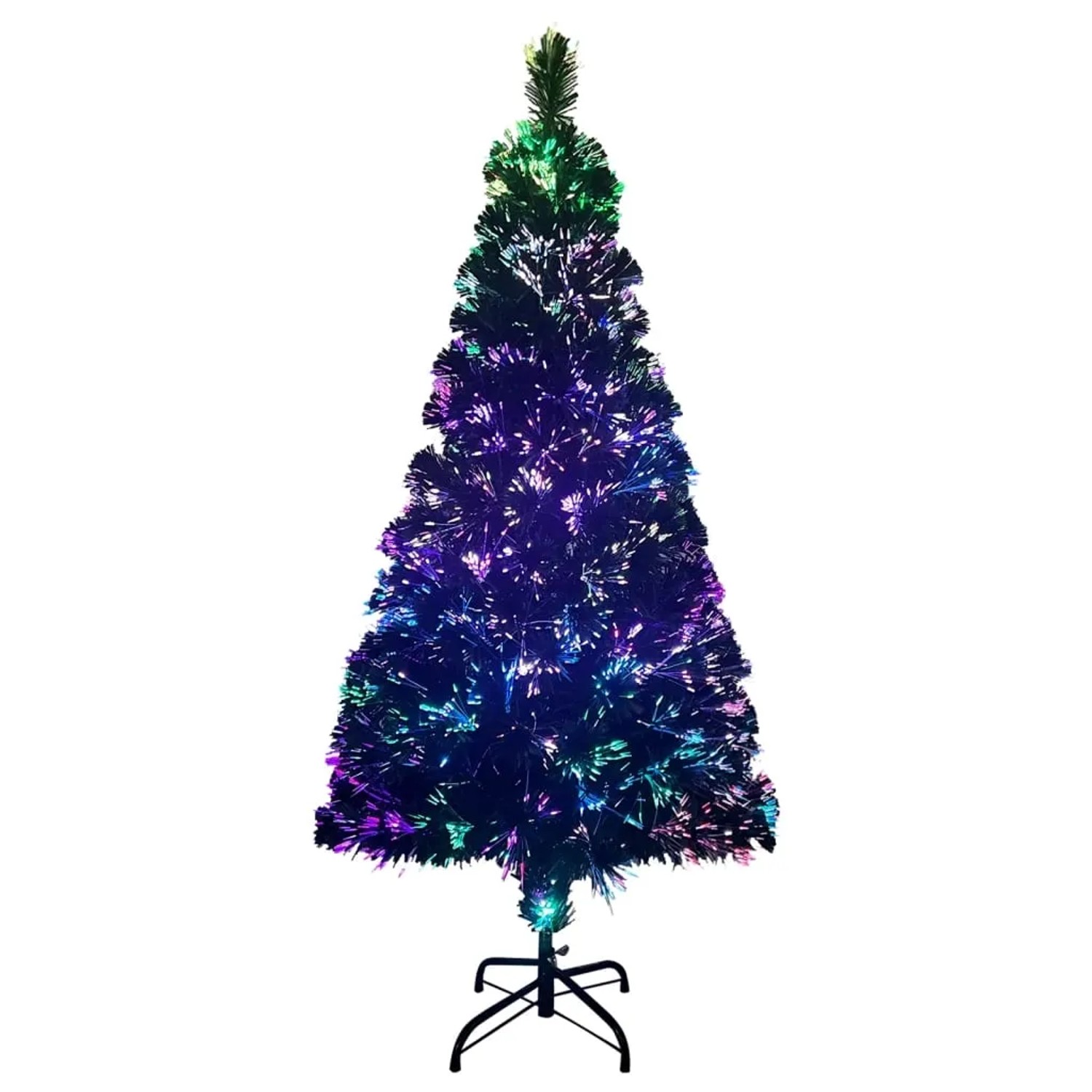 vidaXL Künstlicher Weihnachtsbaum mit Ständer Grün 120 cm Glasfaser 321026