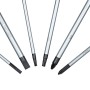 Bosch Professional Schraubendreher-Set, 6-teilig, mit Schlitz, Kreuzschlitz, Pozidriv und Torx Profilen.