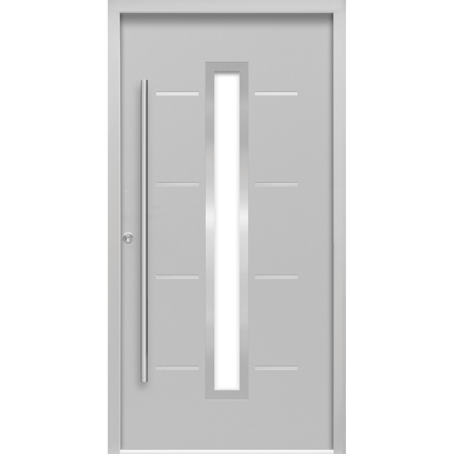 Haustür Thermospace Milano Prime 110 cm x 210 cm Grau Anschlag L günstig online kaufen