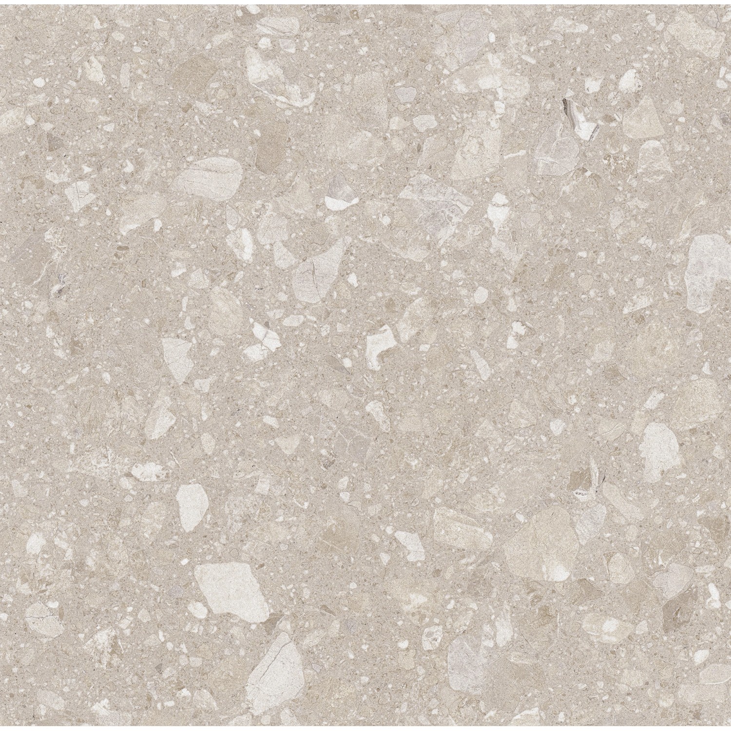 Beige Feinsteinzeug Bodenfliese, 60x60 cm, matte Steinoptik für Innen & Außen.