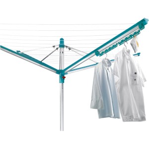 Leifheit Easy Clip Kleinteilehalter für Wäschespinnen, mit Hemden und Socken zum Einhängen.