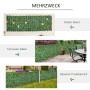 Outsunny künstliche Hecke, dunkelgrün, 300x100cm, als Sichtschutz für Balkon, Terrasse oder Garten.