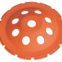 LUX Diamantschleiftopf, 105 mm, orange, für Winkelschleifer zum Glätten von Estrich.