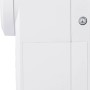 Weißer Homematic IP Türschlossantrieb, Seitenansicht. Smarte Hausautomation für einfache Montage.