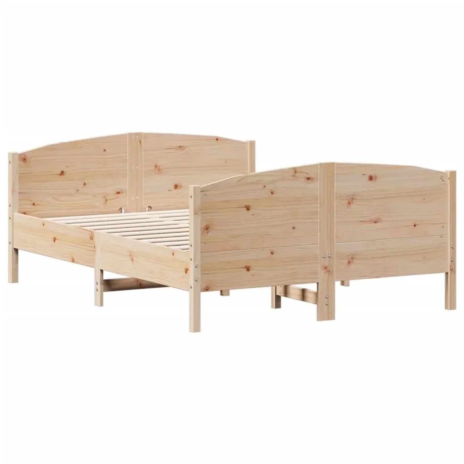 vidaXL Massivholzbett ohne Matratze 120x190 cm Kiefernholz 3216185 günstig online kaufen