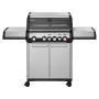 Enders Gasgrill Monroe Pro 4 SIKR Turbo mit Seitenkocher und Sichtfenster.