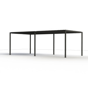 Siena Garden Pergola Erweiterung Vivera, Lamellen-Pergola aus Aluminium, Zubehör für Lauben & Pavillons