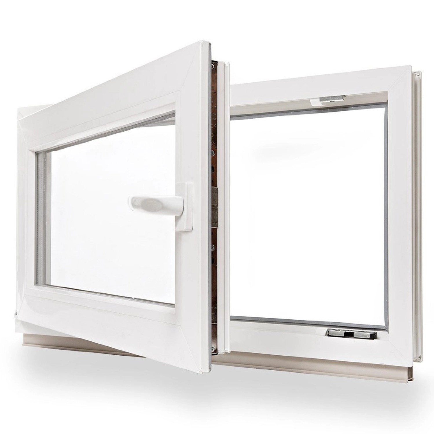 Framelux Kunststofffenster Proline Weiß 3-Fach Verglasung 1100 x 600 mm Rec günstig online kaufen
