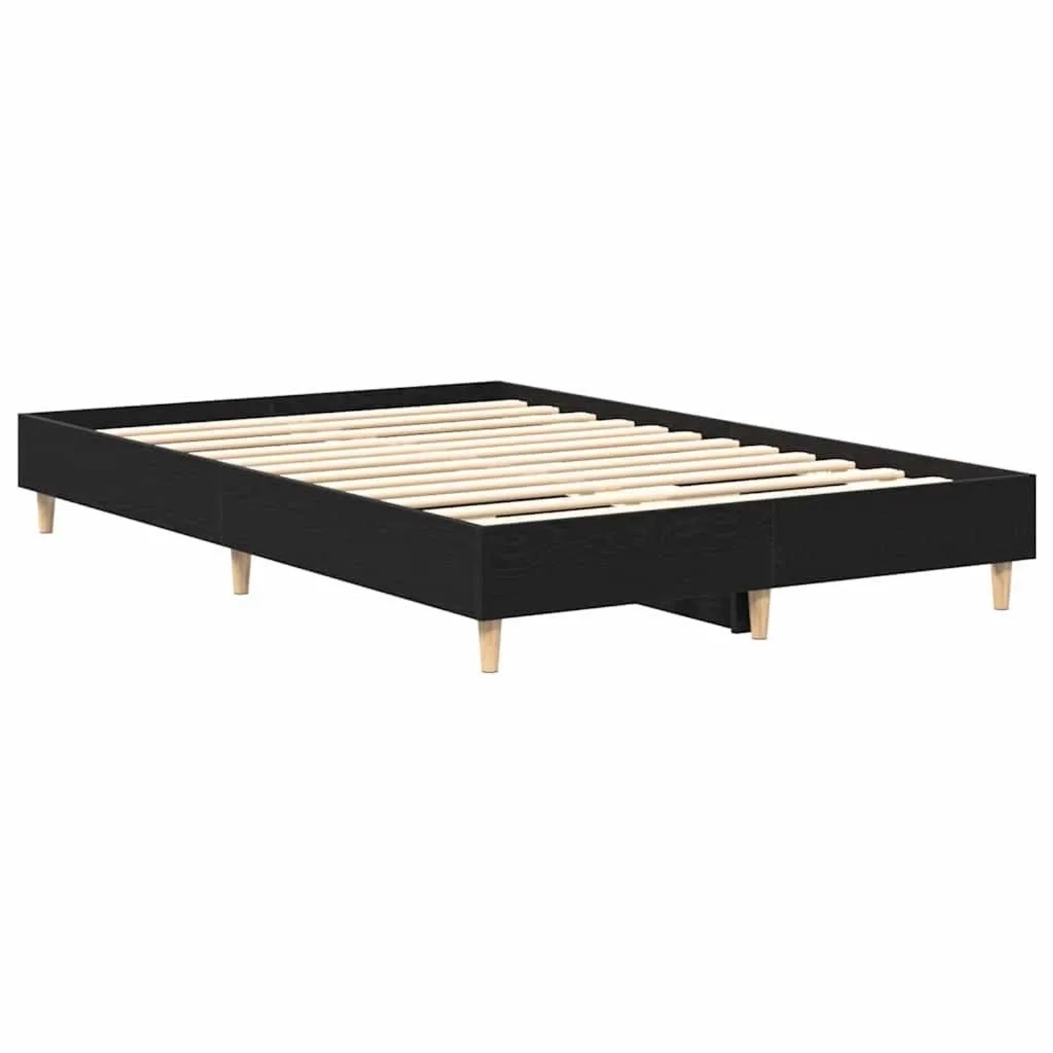 vidaXL Bettgestell Schwarz Eichen-Optik 140 x 190 cm Holzwerkstoff 862853 günstig online kaufen