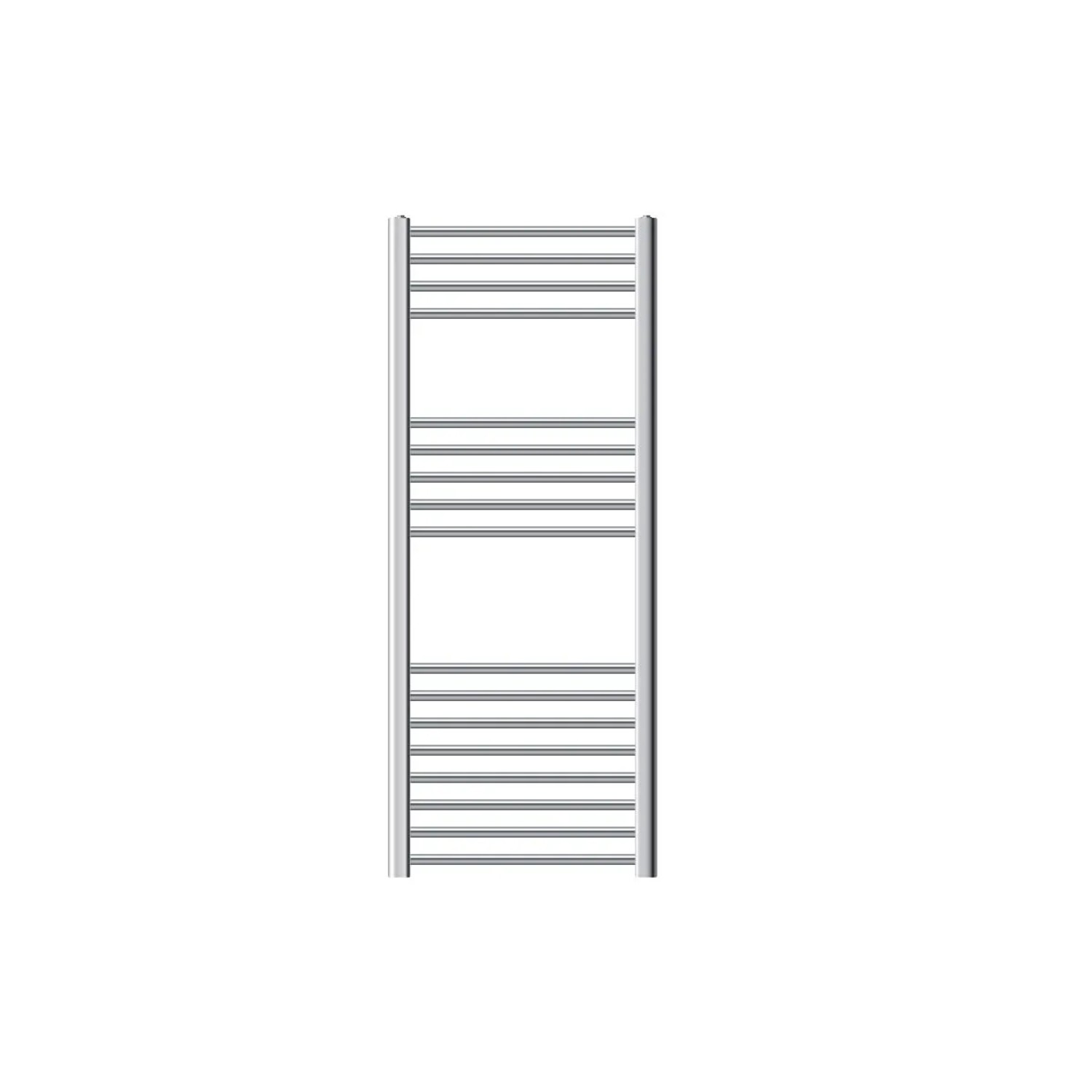 LuxeBath Badheizkörper 500x1200mm Chrome Gebogen mit Heizstab 900W