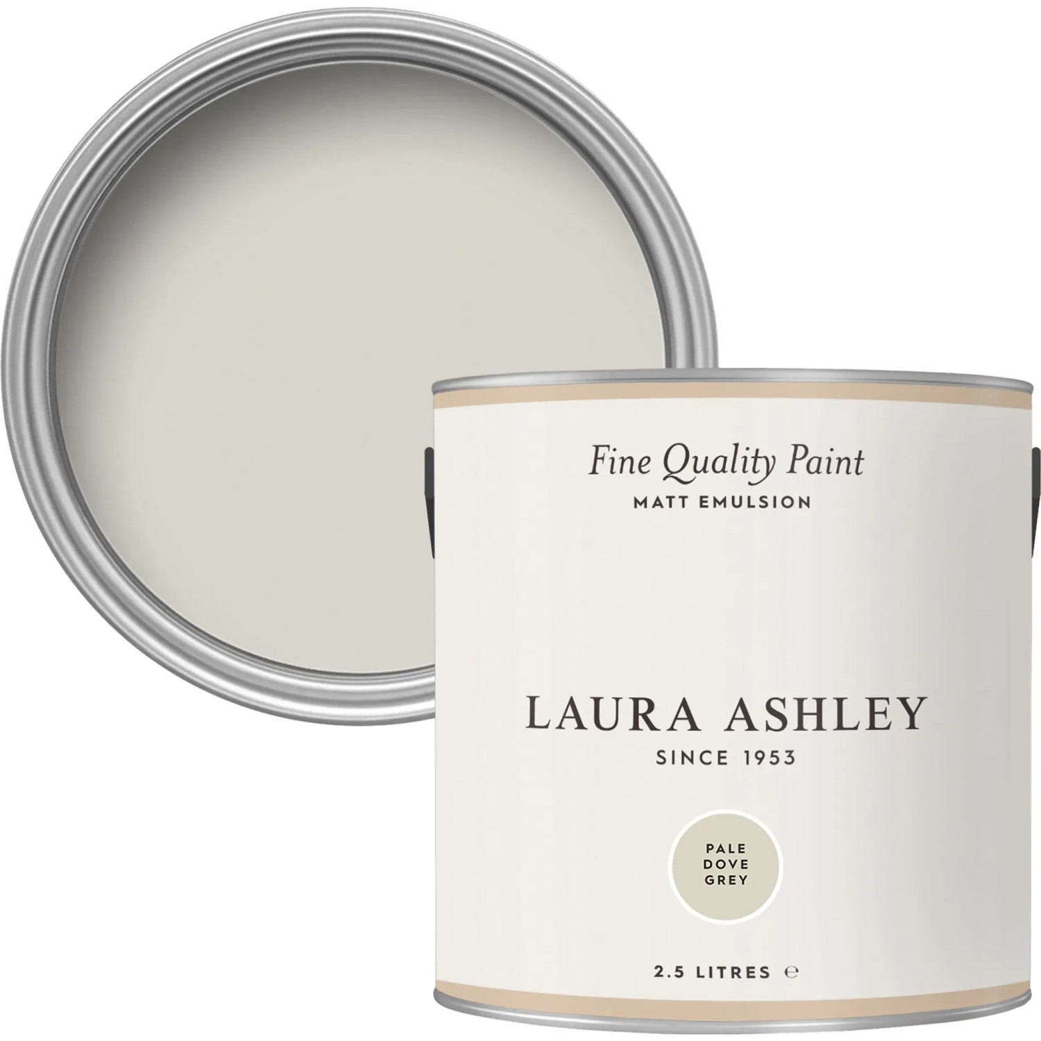 Laura Ashley Wandfarbe Pale Dove Grey Beige 2,5 l