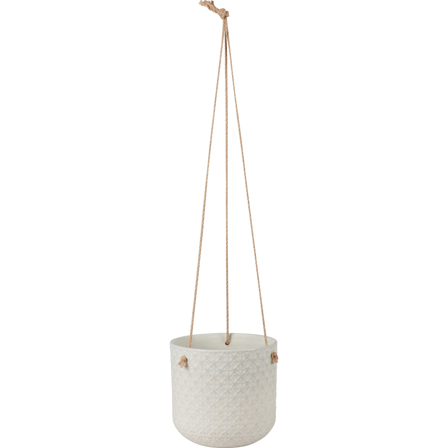 Blumenampel Keramik Weiß 13 x 13 x 12 cm kaufen bei OBI