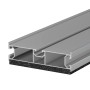 Solar Grundprofil H, 2000mm lang, aus Aluminium für Solaranlagen auf Flachdächern.