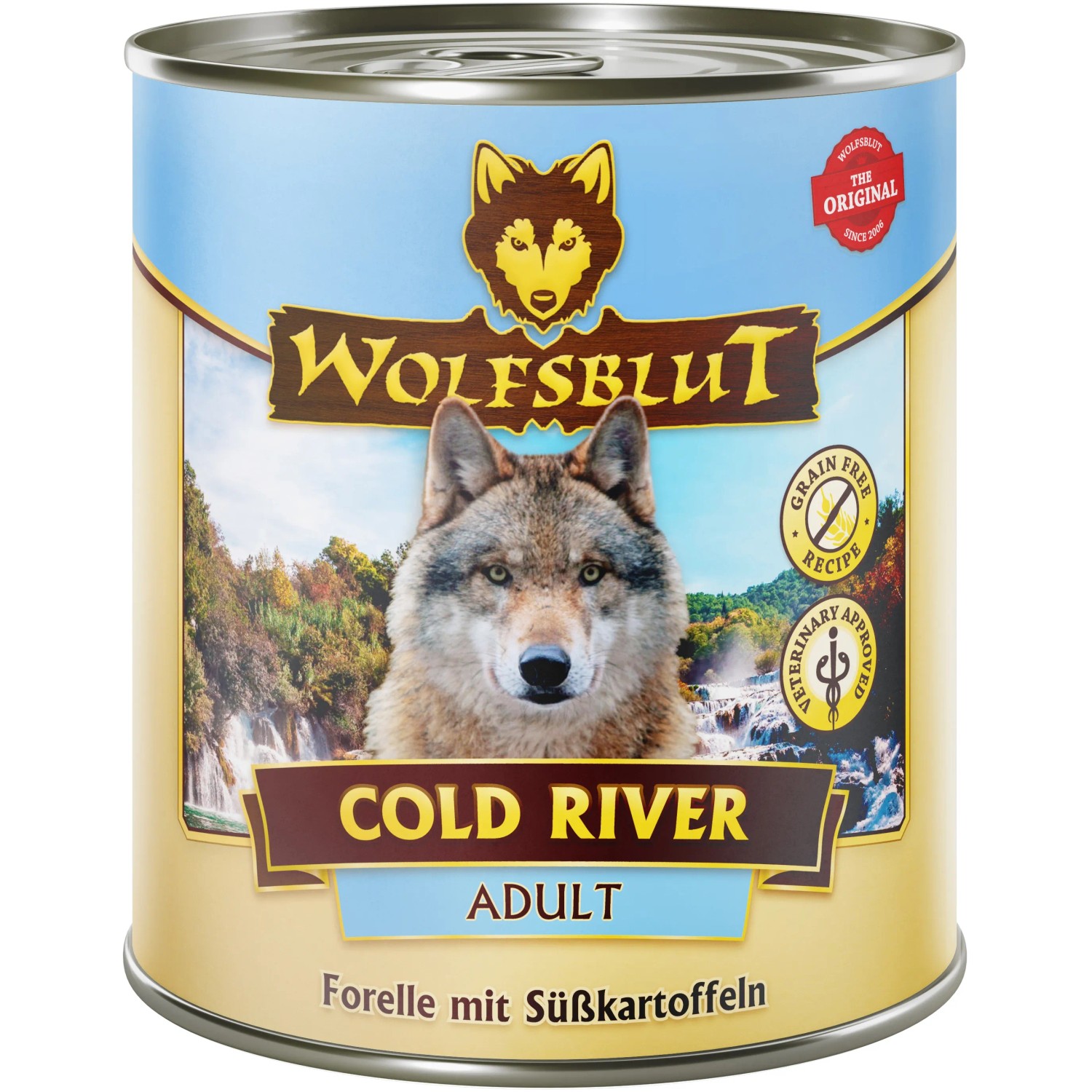 Wolfsblut Hunde-Nassfutter Cold River Adult Forelle mit Süßkartoffeln 800 g