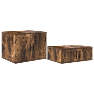 vidaXL Badschrank Räuchereiche 118 x 41 x 40 cm Holzwerkstoff 866663
