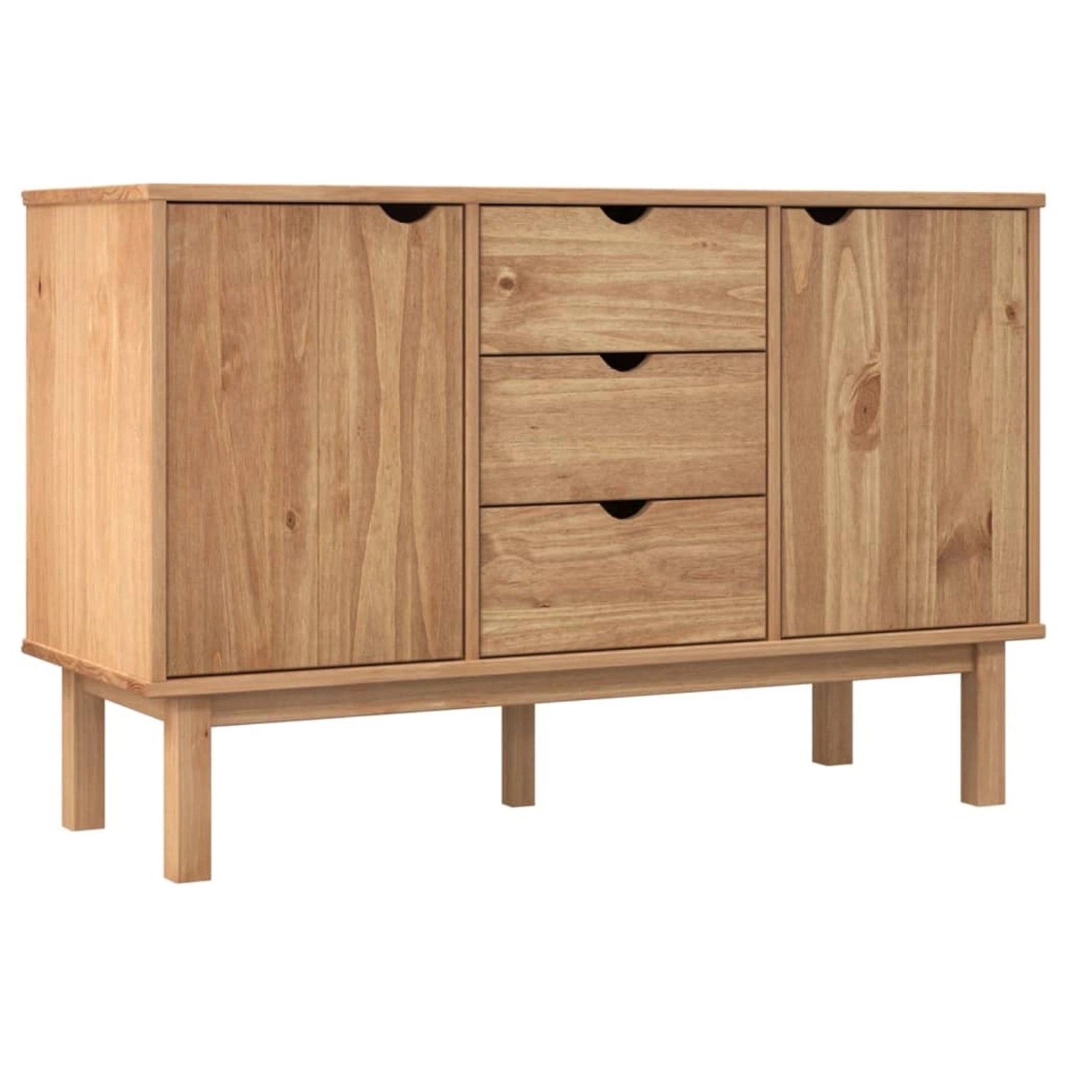 vidaXL Sideboard OTTA 113,5x43x73 cm Massivholz Kiefer 348591