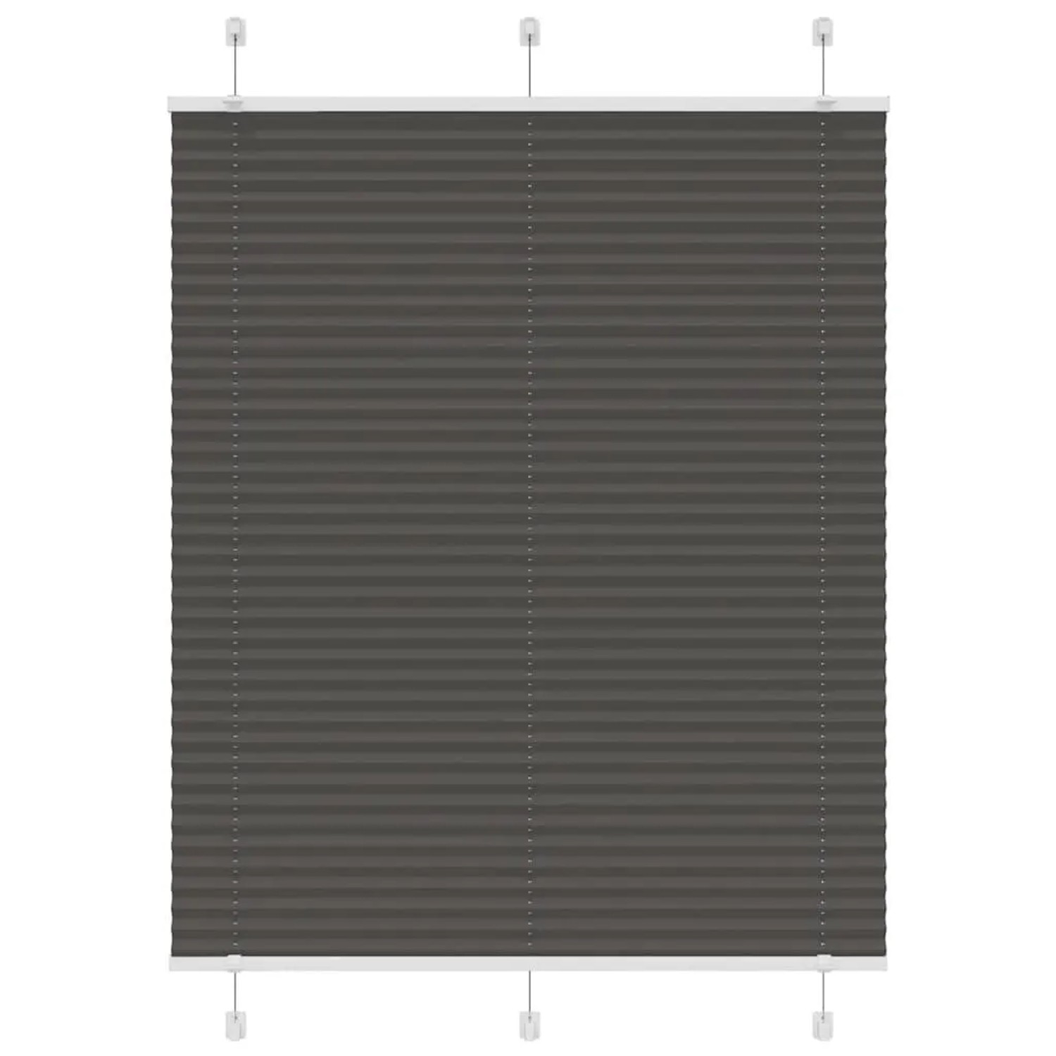 vidaXL Plissee Schwarz 110x150 cm Stoffbreite 109,4 cm Polyester 4015145 günstig online kaufen